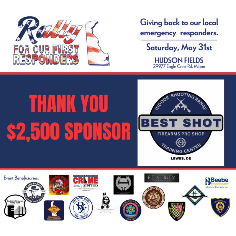 Sponsor, best shot, rally, first responders